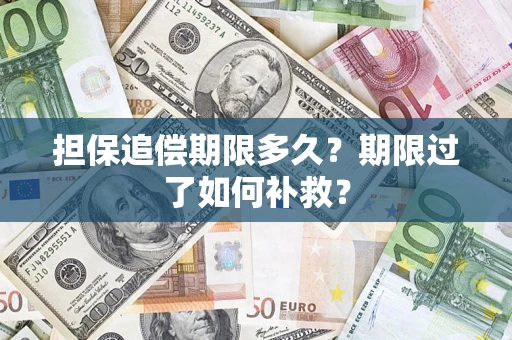 济南担保追偿期限多久？期限过了如何补救？