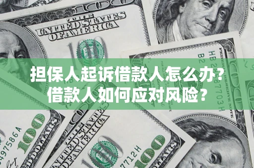 济南担保人起诉借款人怎么办？借款人如何应对风险？