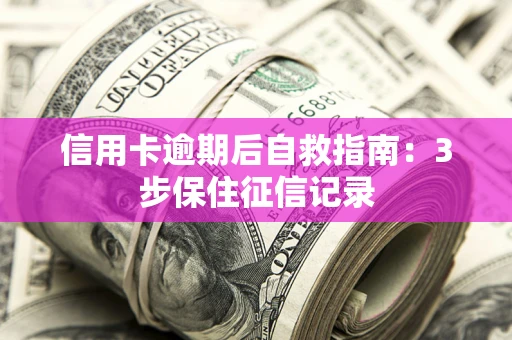 济南信用卡逾期后自救指南：3步保住征信记录